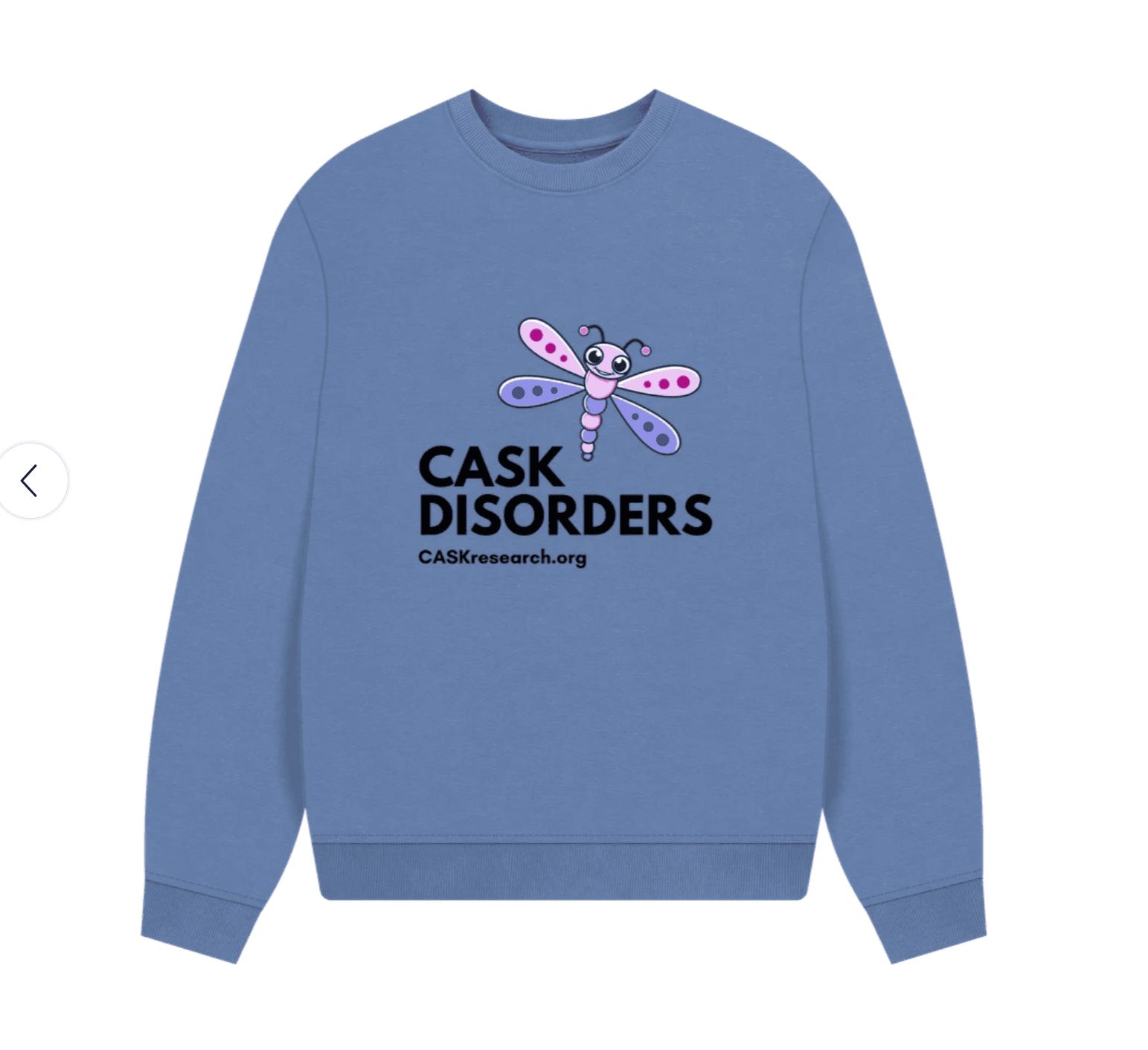 CASK disorders blue sweater