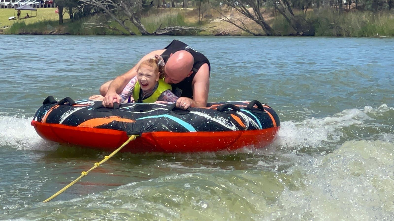 Charlotte enjoying water sport
