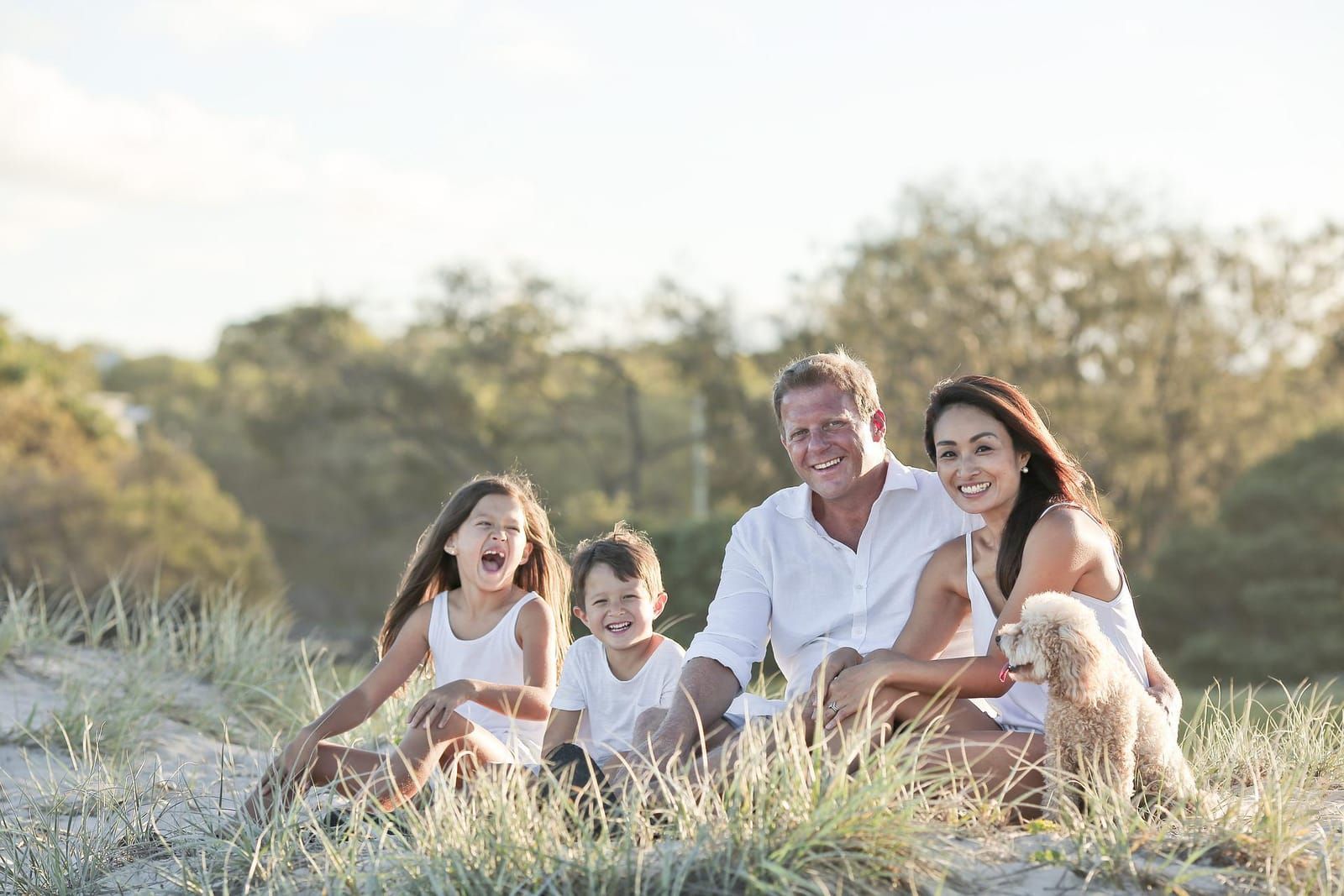 A family at home