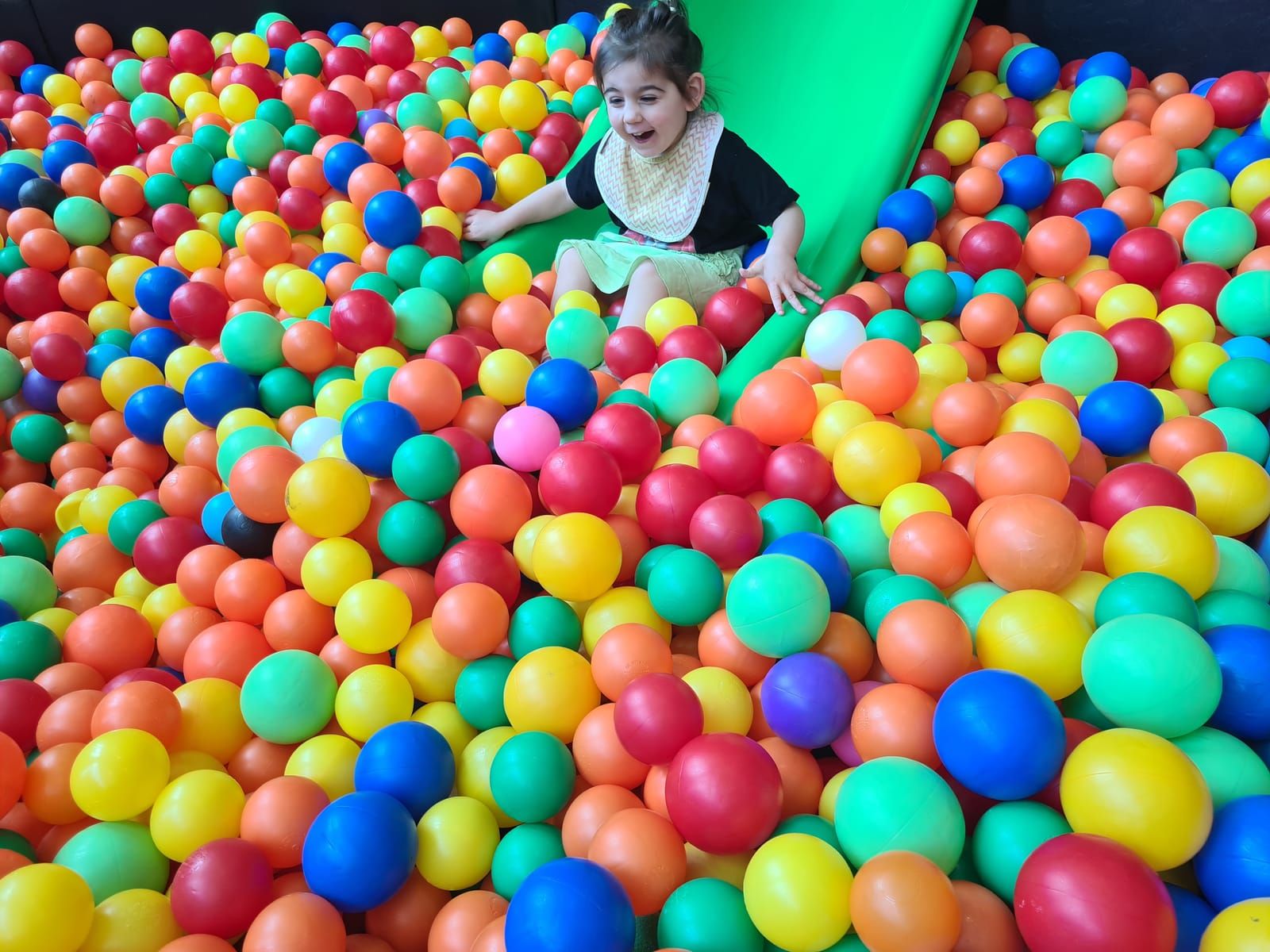 Children in a ball pit