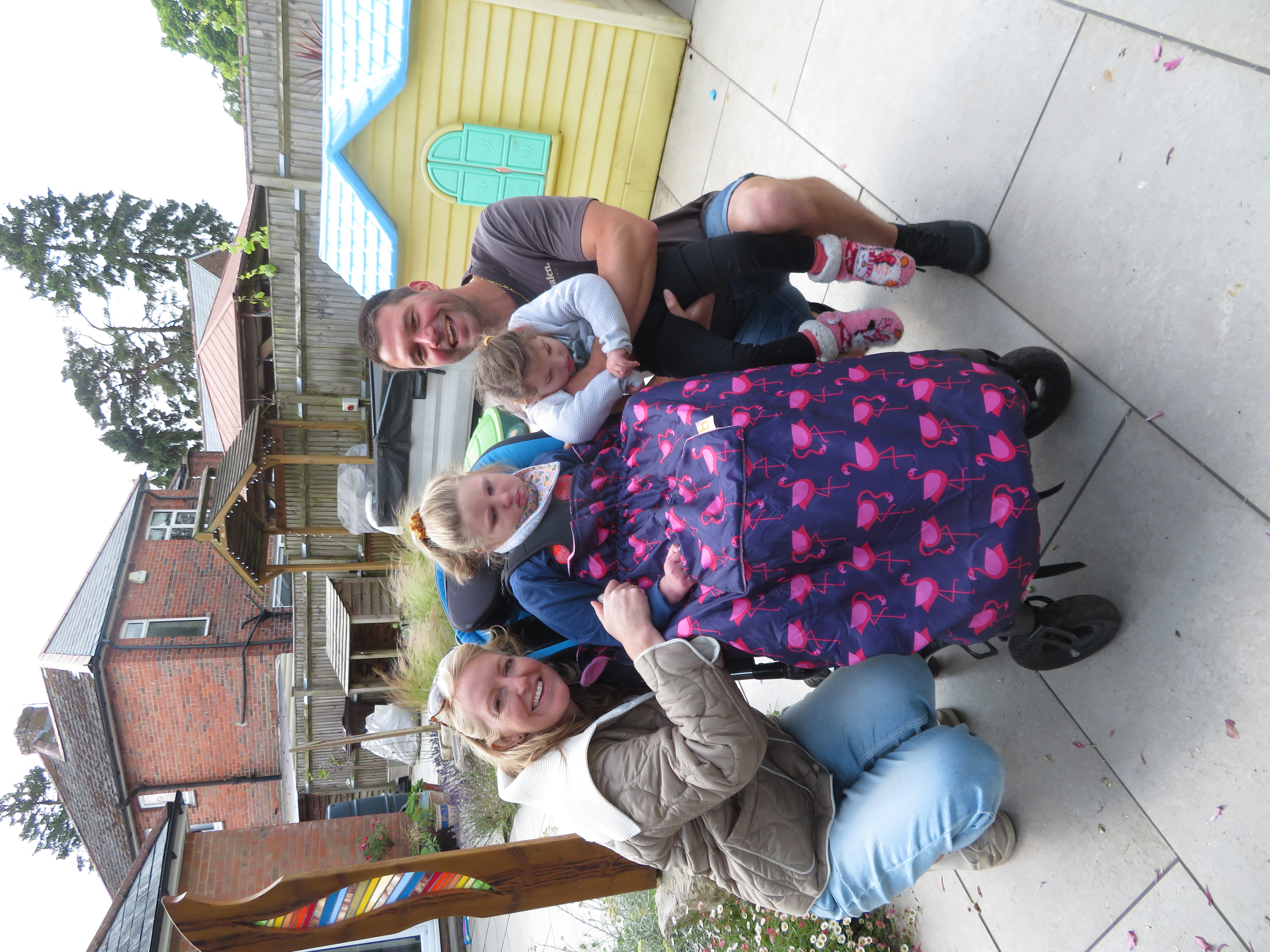 Laura and Thierry with daughters Sarah and Enora